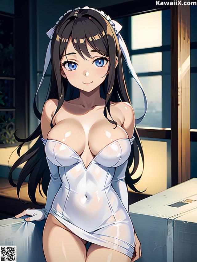 Hentai - 华彩繁花 Set 1 20230602 Part 10 No.48aaf1 A woman in a white dress is posing for the camera.