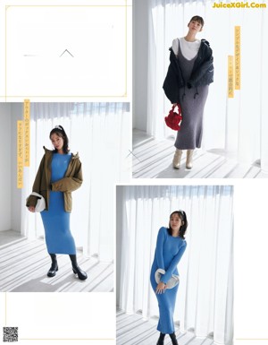 A magazine with a bunch of pictures of women in different outfits.